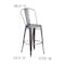 Flash Furniture Clear Coat Metal Bar Stool & Black Poly Seat XU-DG-TP001B-30-PL1B-GG - alternate 7